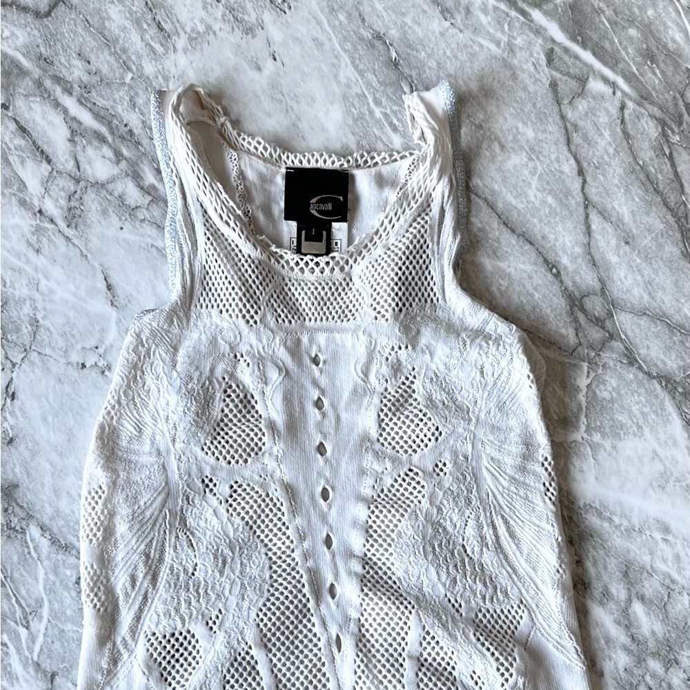 Roberto Cavali Y2k Vintage lace top